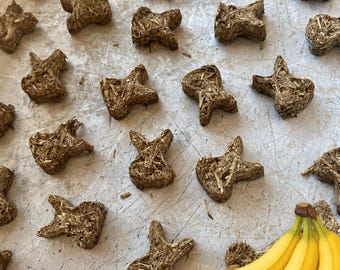 Organic Blueberry Banana Timothy/Orchard Hay Bunny Treats
