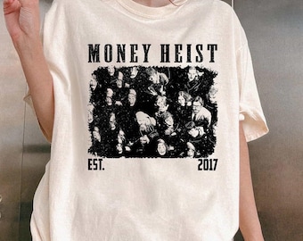 Money Heist T-Shirt: La Casa de Papel Crew Graphic (Est. 2017)