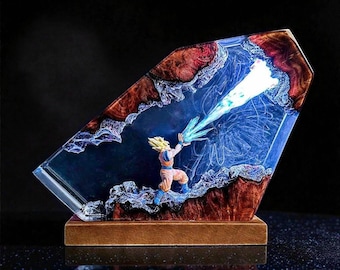 Anime LED Resin Lamp Colour Changing Night Light Desk Lamp