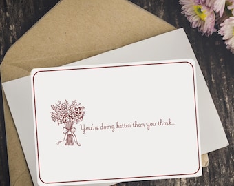 Encouragement Card: "You're Doing Better Than You Think" (Digital Download)
