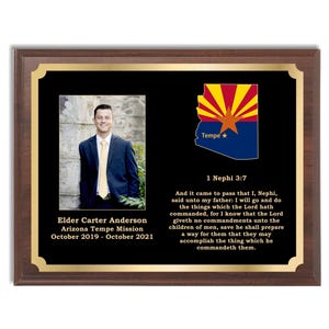 LDS Missionary Plaque