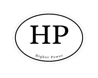 Higher Power HP Vinyl Sticker | Recovery Bumper Decal