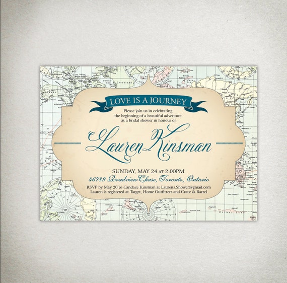 Invitation Bridal Shower Wedding Baby Shower Printable Etsy