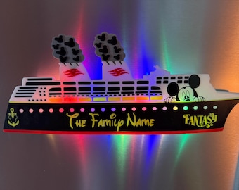 Personalized Disney Cruise Line Door Magnet with lights