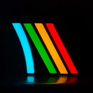 Letrero LED de escritorio con el logotipo de Arc Raiders / Caja de luz multicolor impresa en 3D (USB)