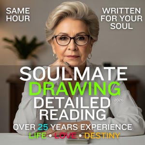 Själsfrände-skiss och läsning, blivande make-teckning (digital leverans)