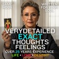 Same Hour Exact Thoughts & Feelings Reading | What Are They Thinking | Psychic Telepathy Reading, Psychic Love Reading, Hidden Emotions product logo