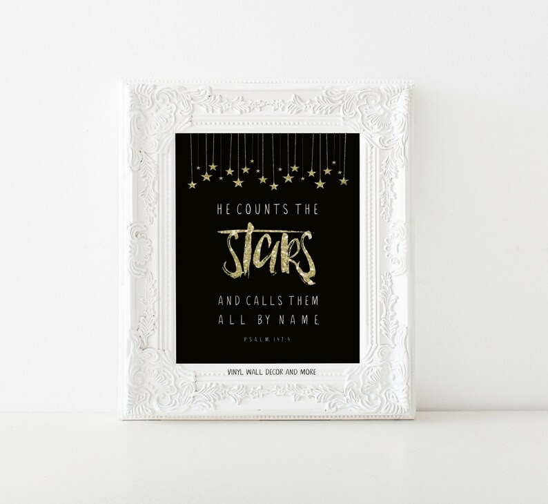 he counts the stars one and all he counts the stars one and all