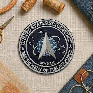 United States Space Force Patch – Embroidered Iron-On Sew-On Patch for Jackets, Hats, Backpacks