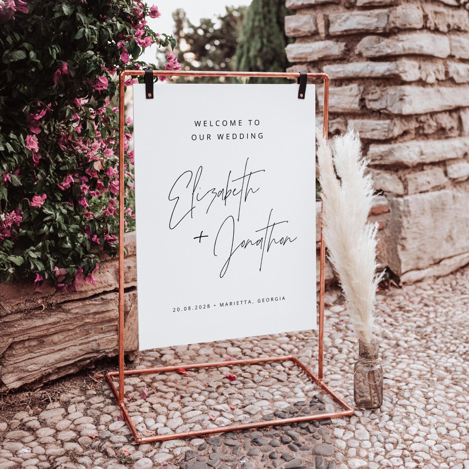 Editable Wedding Welcome Sign Template (digital Download) - Etsy