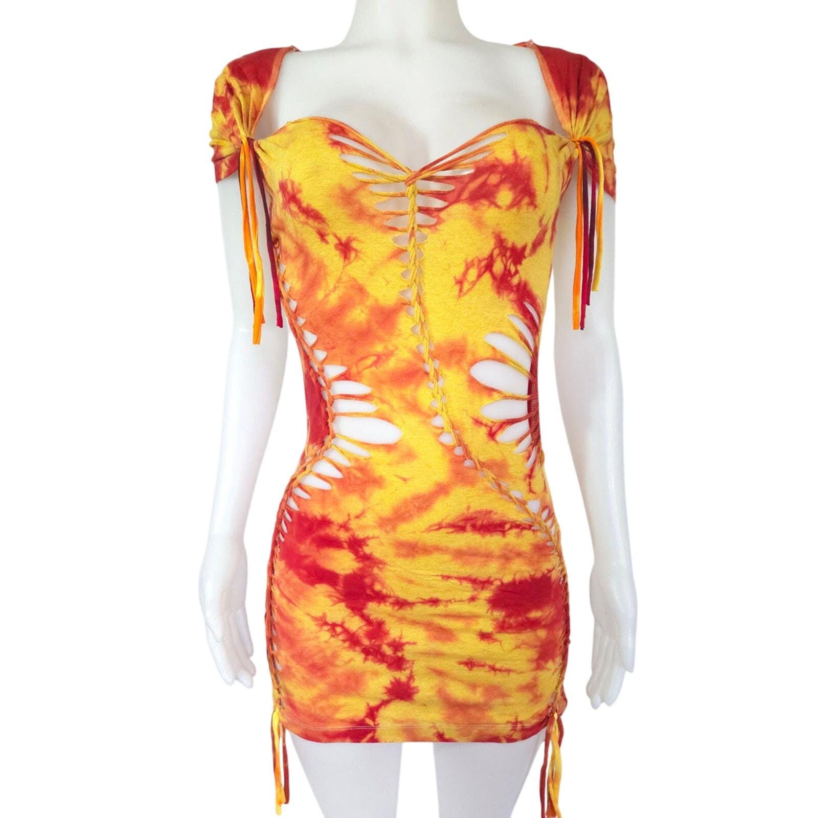 open lace back dress Blumarine S/S 2010 One-shoulder Mini Dress main image 0