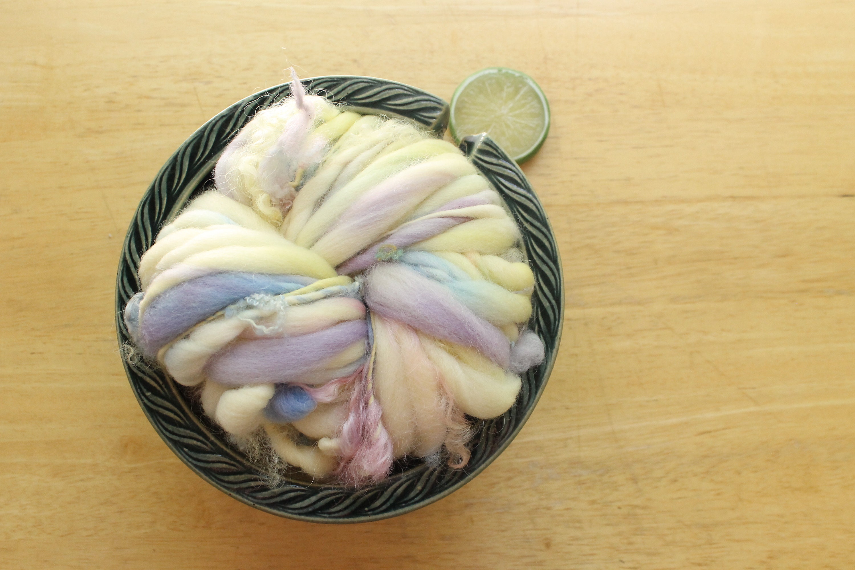 Curly Yarn Thick and Thin Yarn Yellow Yarn Baby Yarn Etsy