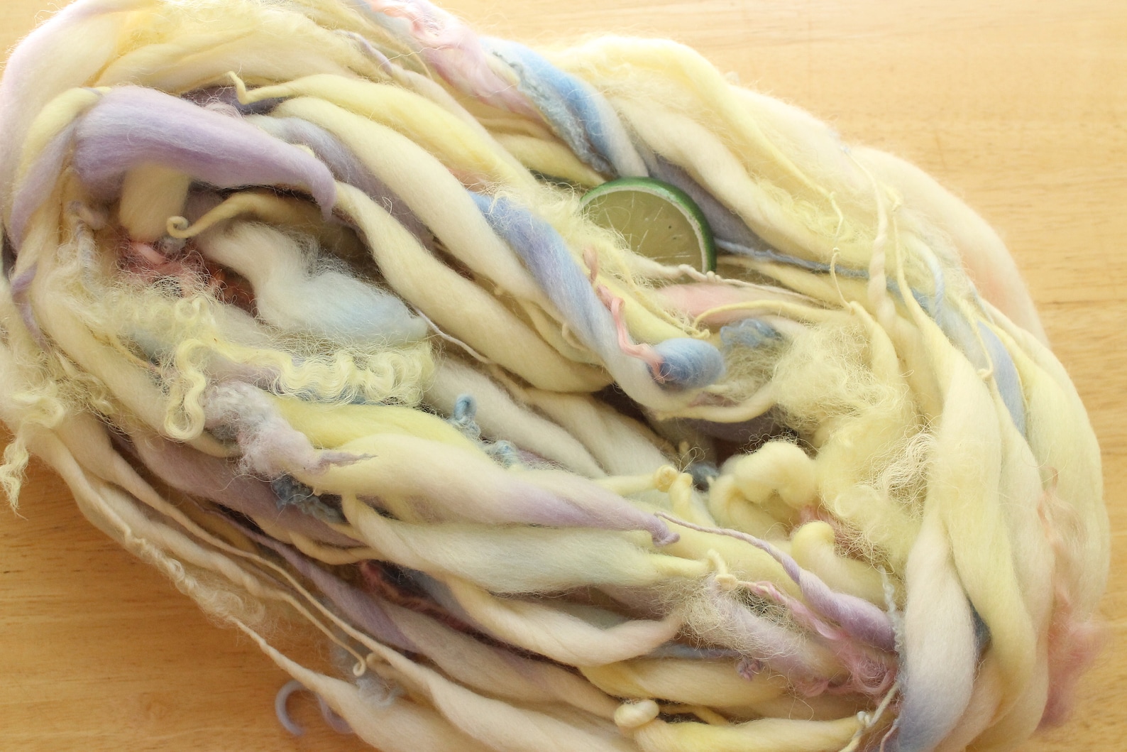 Curly Yarn Thick and Thin Yarn Yellow Yarn Baby Yarn Etsy