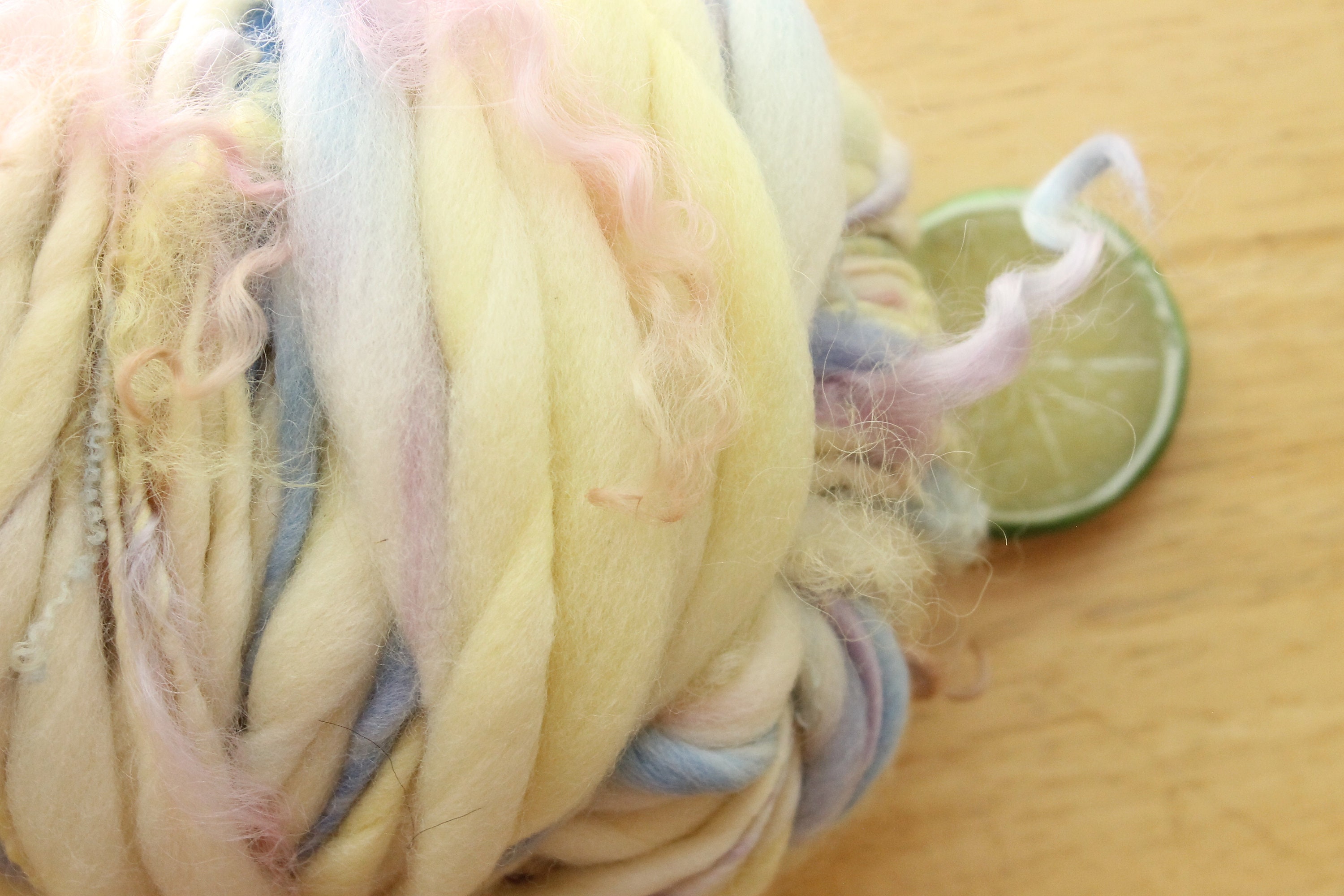 Curly Yarn Thick and Thin Yarn Yellow Yarn Baby Yarn Etsy