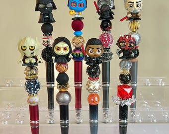 Star Wars Dark Side Beaded Pen: Collectible Characters - Refillable Ink