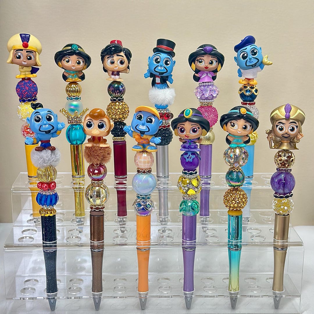 Aladdin Inspired Beaded Pen: Collectible Characters - Retractable ...
