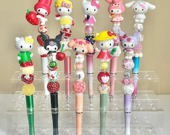 Kitty Character Beaded Pen: Collectible Cat Lover Gift