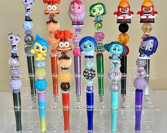 Inside Out 2 Beaded Pen: Collectible Characters - Refillable Ink