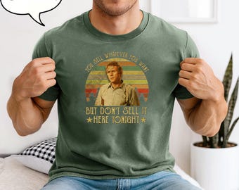 Maglietta con citazione di film vintage, maglietta grafica divertente