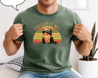 Maglietta Wayne's World, maglietta vintage Wayne Campbell Exsqueeze Me, citazione del film