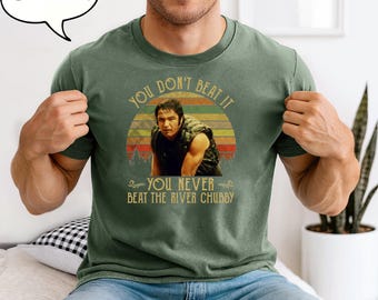 Maglietta con citazione di film vintage, maglietta grafica River Chubby