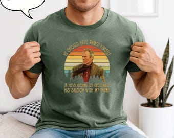 William Munny avrebbe dovuto armarsi, maglietta vintage, citazione del film