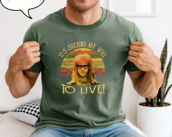 Maglietta vintage di Wayne's World con Garth Algar, citazione del film