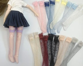 Handmade 1/6 dolls Lace stockings socks for Blythe Pullip Obitsu 22 24