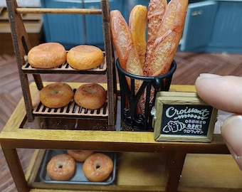 Handmade Dollhouse Miniature 1:6 Scale Baguettes French Bread doll accessories