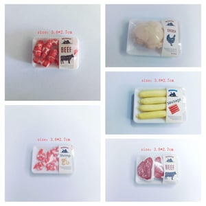 Handmade 1/12 Scale Dollhouse Food: Realistic Clay Meats - Etsy