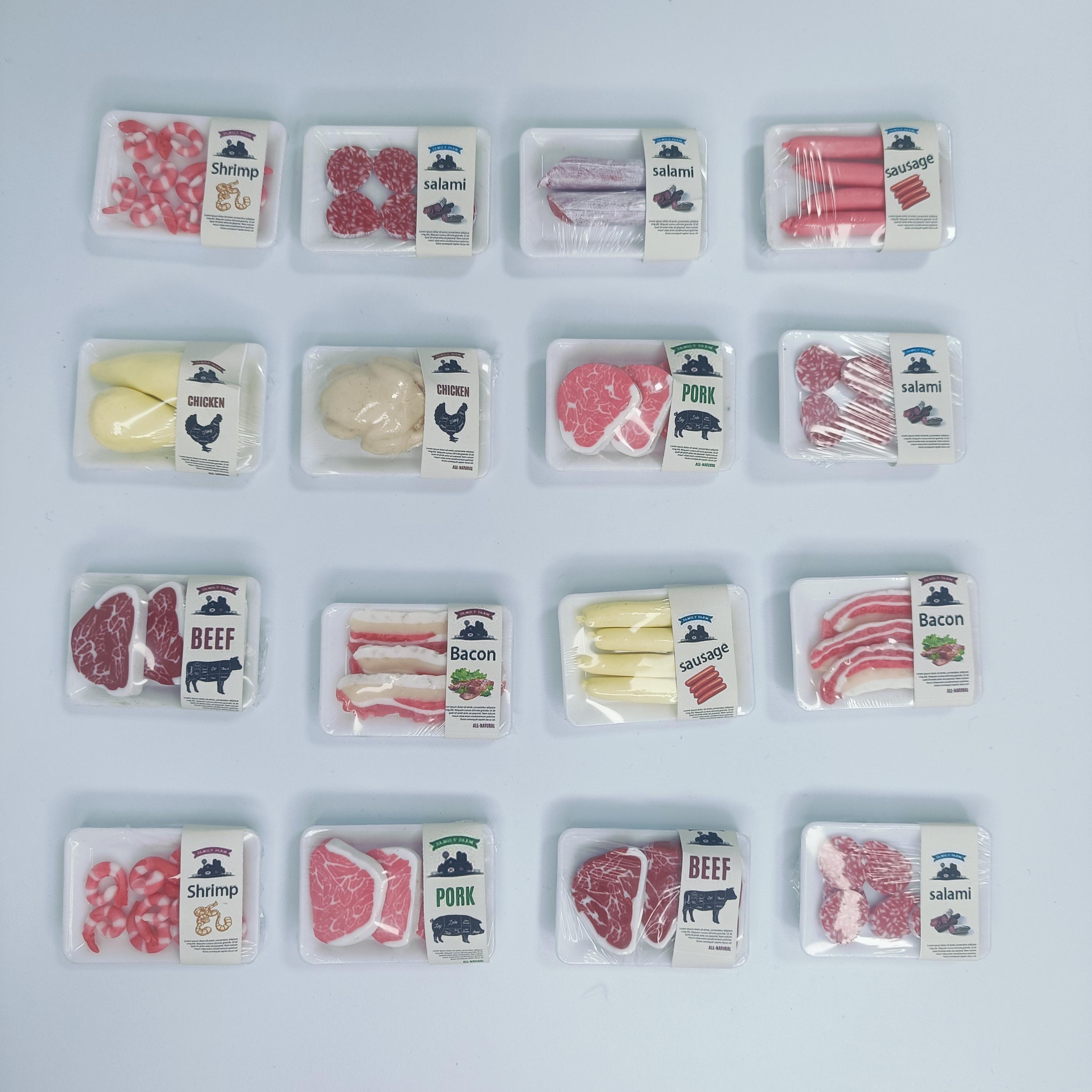 Handmade 1/12 Scale Dollhouse Food: Realistic Clay Meats - Etsy