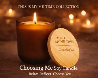 Bougie de soja | Cadeau détente pour femme, bougie sauge blanche et lavande, Choose Me (14 oz)