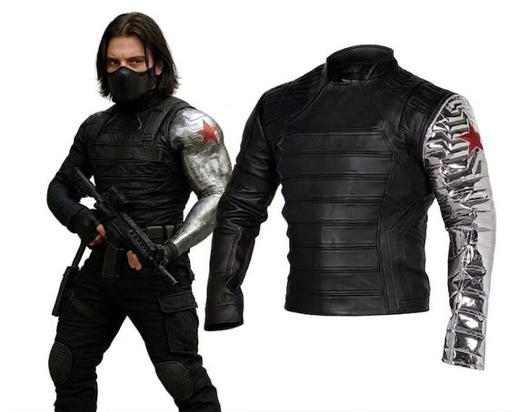 Men's Faux Leather Jacket – Winter Soldier Inspired Tactical Armor Cosplay