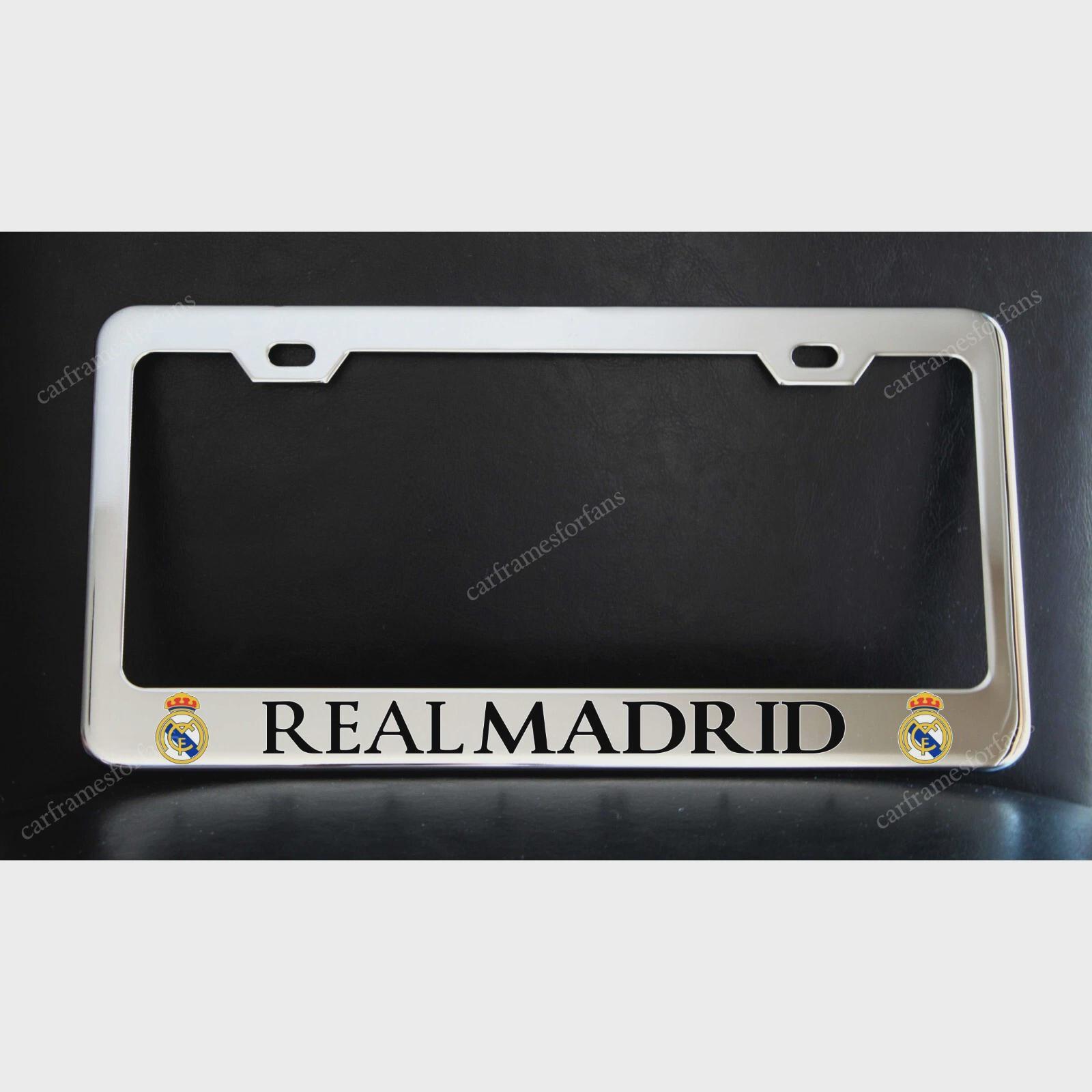 Custom Chrome Plated Metal License Plate Frame – Fits Front Or Rear – Lamborghini Style