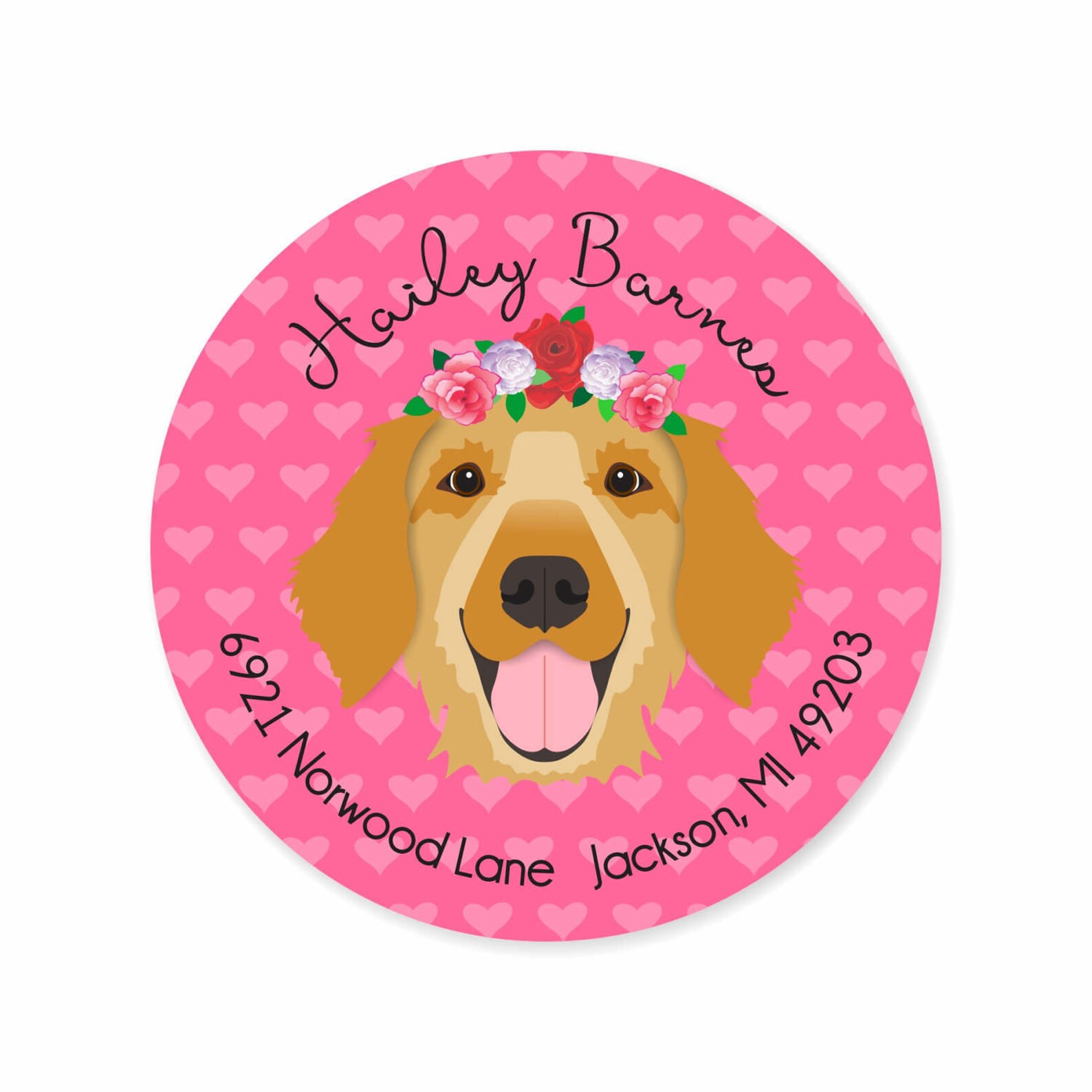 Dog Pet Address Labels Dog Breed Labels Pet Portraits Etsy