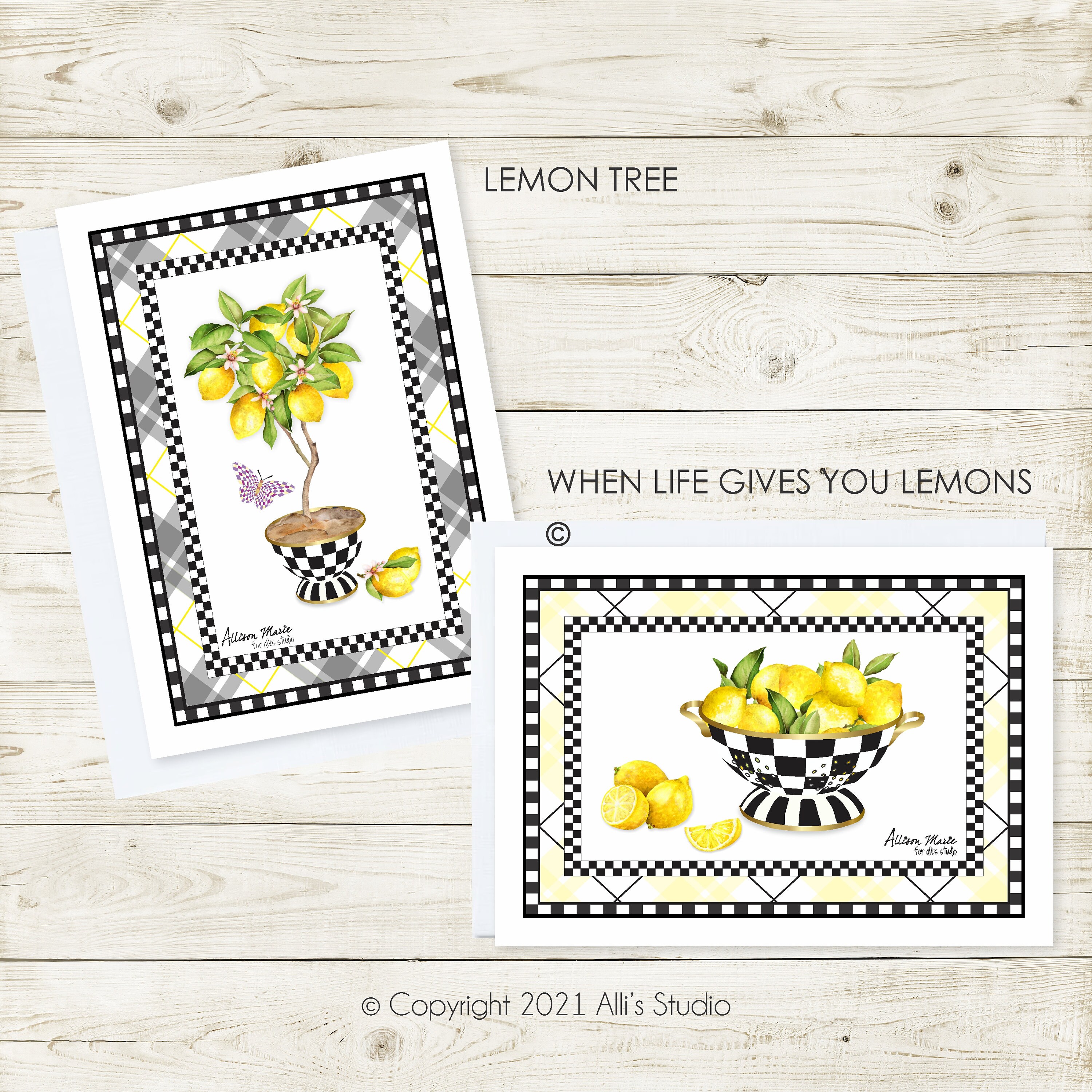 Lemon Address Labels Stickers / Farmhouse / Country Chic / Etsy