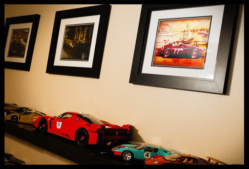 Automotive Art Grand Prix Monaco 16x24 Metallic Print image 2