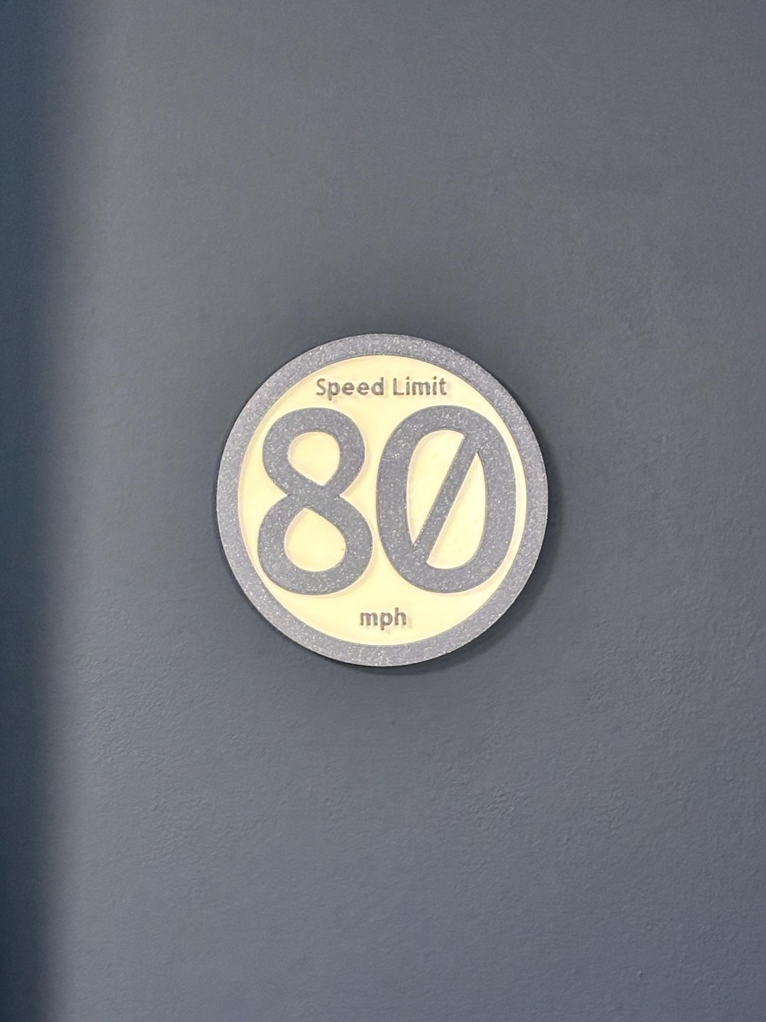 Custom Speed Limit Sign | 3D Printed Garage Wall Art (any Number) - Etsy