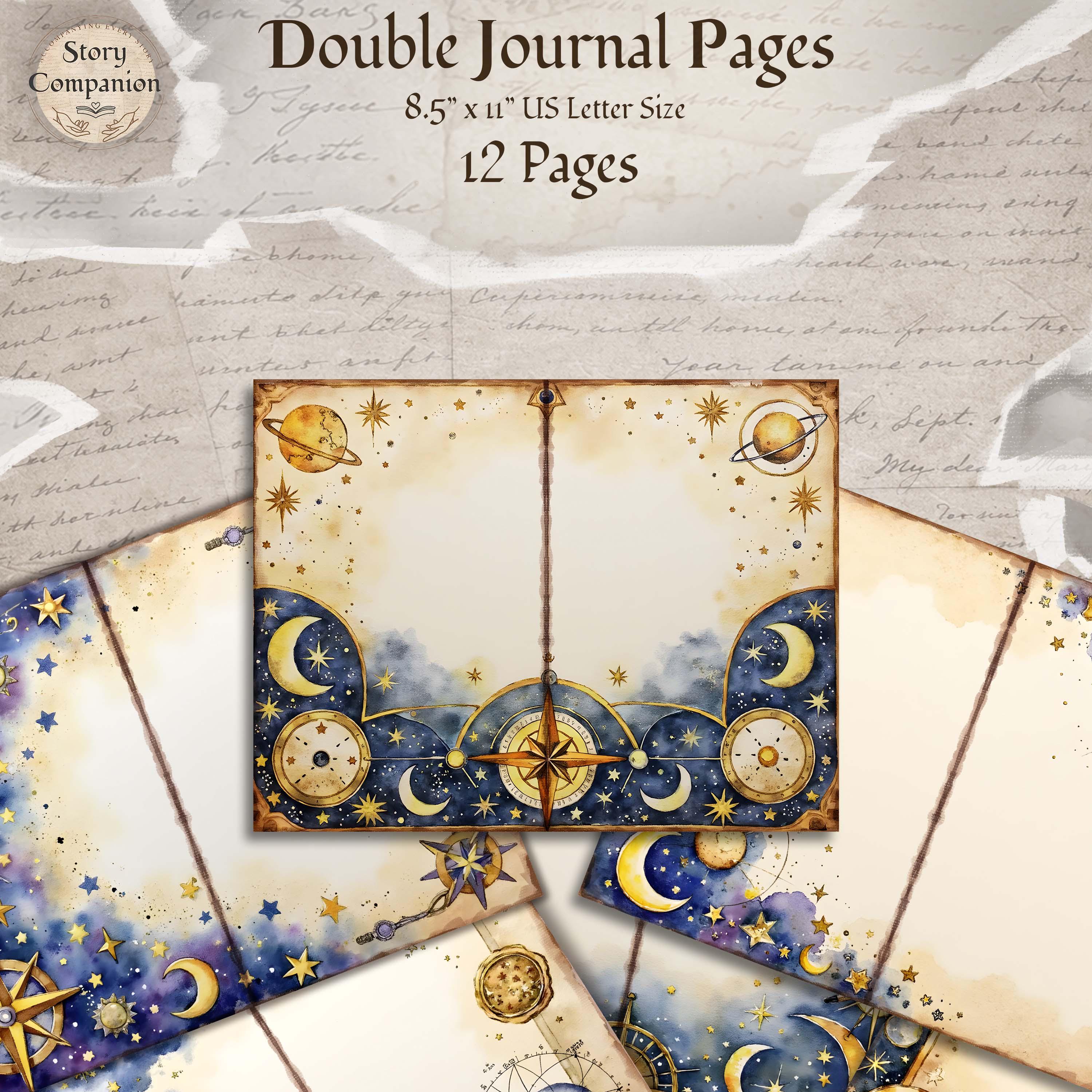 Celestial Hour Galaxy Junk Journal Kit Starry Night Sky Printable Paper ...