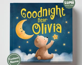 Personalized Bedtime Story Book, Custom Name Keepsake, Gift For Newborns, Gift for Baby, Baby Shower Present