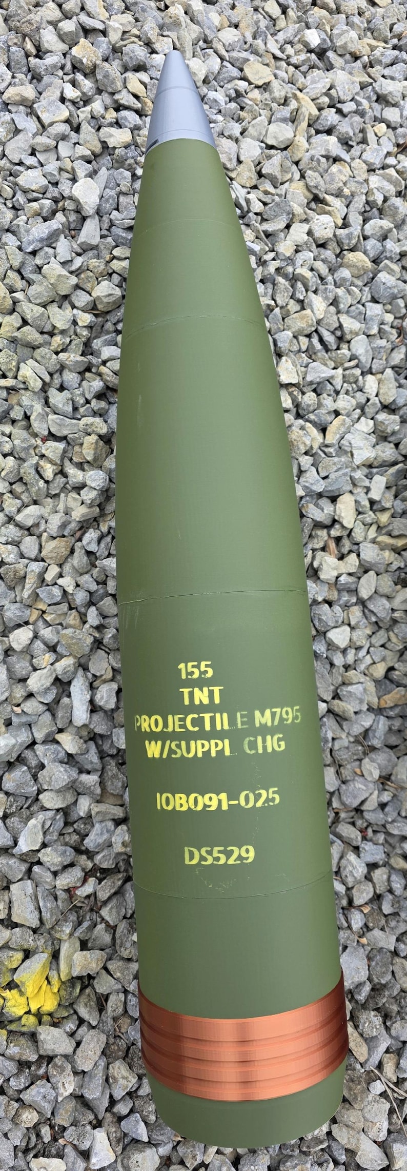 M795 Base Closure M795 155mm Howitzer Round - 3d Printed Replica - Etsy