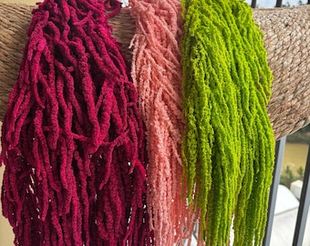 Preserved Dyed Amaranthus – Perfect for Home Decor and Wedding Florals.