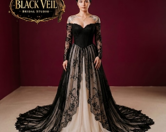Vestido de novia negro de Blair