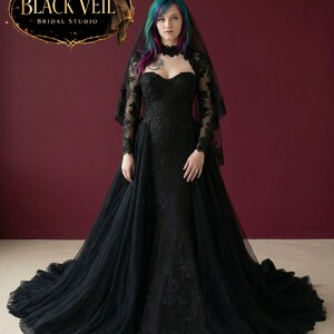 Gothic Wedding Dress Black and Gold - Etsy