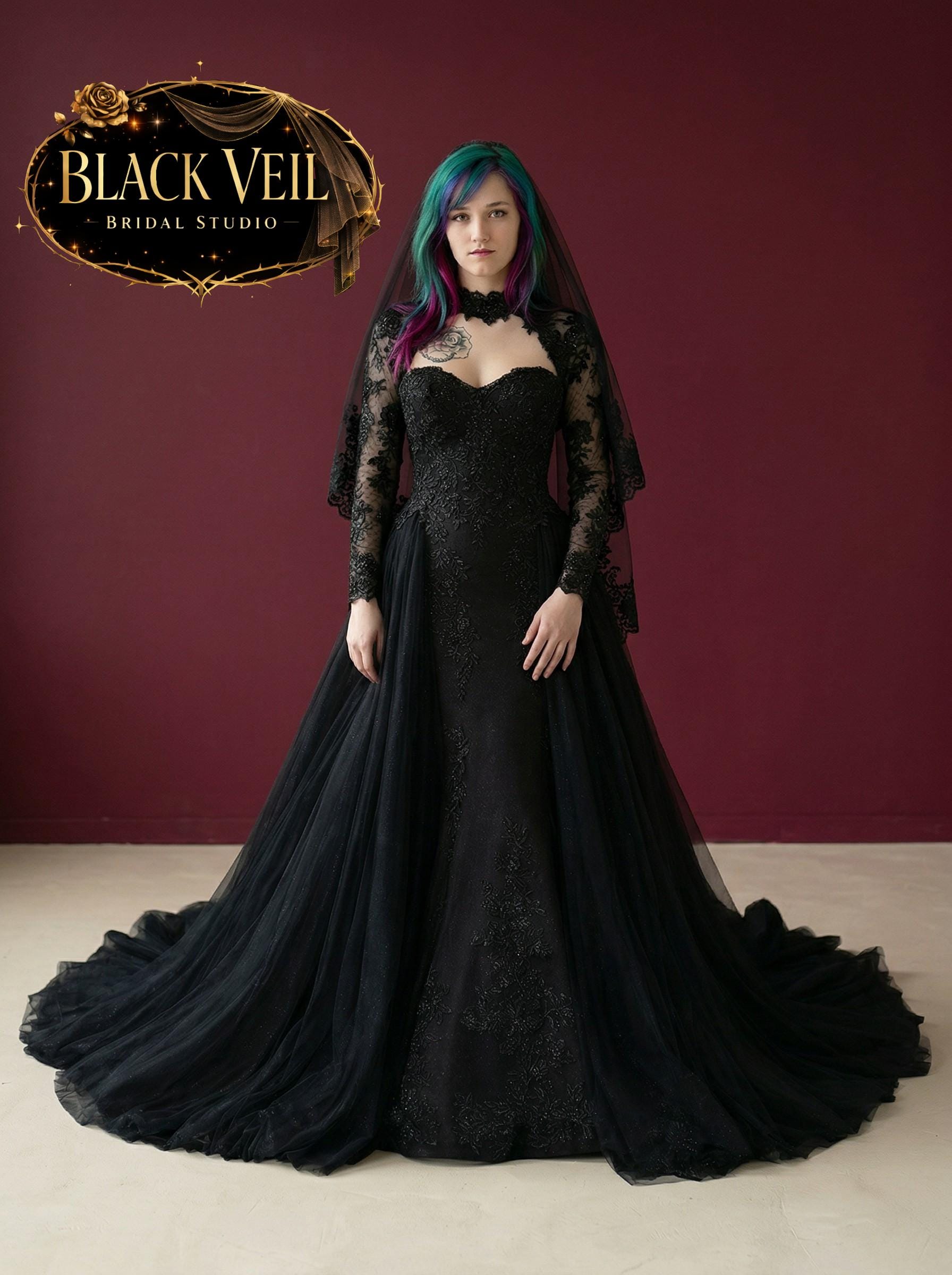 Gothic Mermaid Wedding Dress - Etsy
