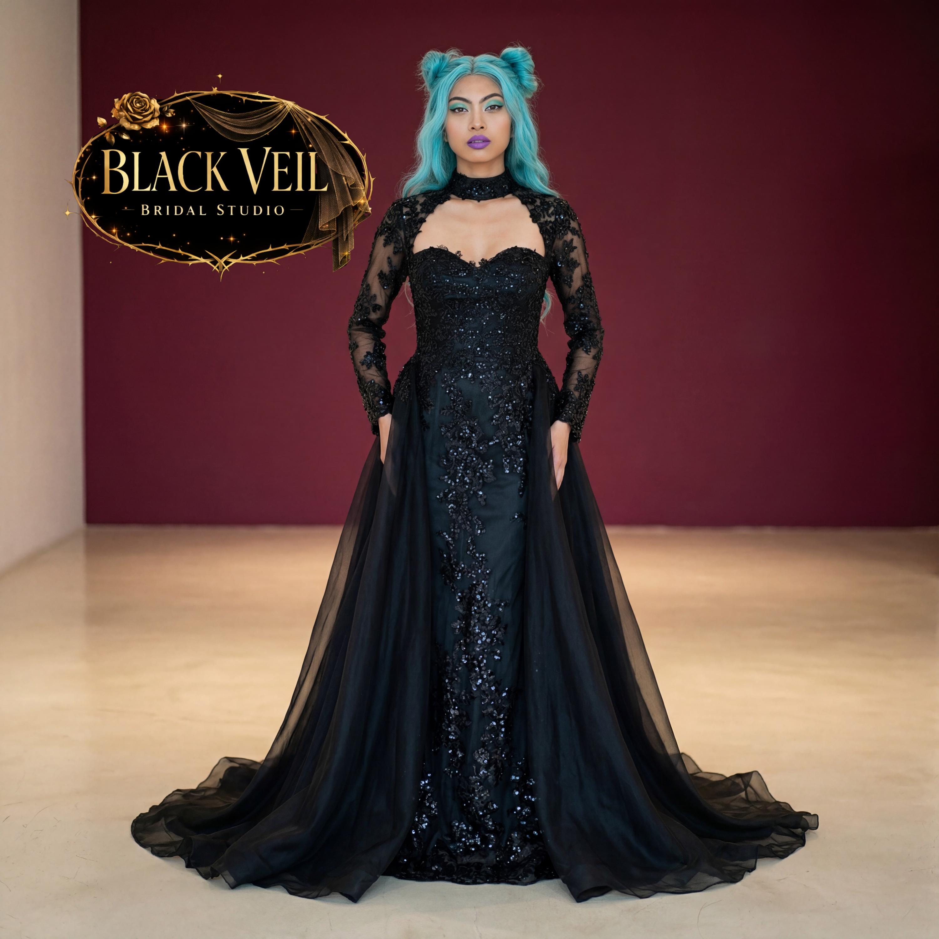 plus-size morticia addams long-sleeve dresses Halloween Costume Dress TV Wednesday Morticia Addams Adult Plus XXL 18-20  #4166