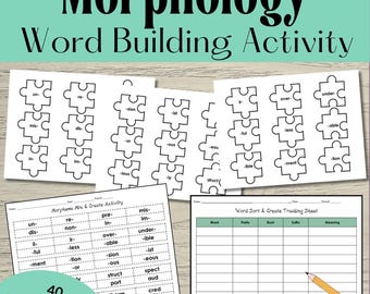 Morphology Word Building Activity | Prefix Root Suffix Vocabulary Game | Grades 6–8 ELA
