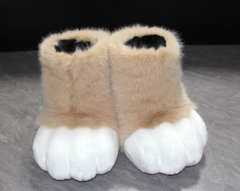 Camel Fursuit Shoes: Ultra Soft Comfort, Non-Slip Animal Cosplay Footwear for Role Playing