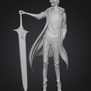 Miniatura de Sung Jin Woo en solitario, STL listo para impresión 3D