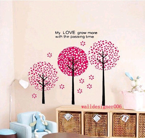 Floral Wall Decal Girl Room Decor Wall Decor Wall Sticker Wall Art Mural Decor Art Pandora Tree